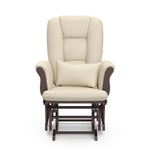 Tuscany espresso with beige glider front view