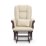 Tuscany espresso with beige glider front view