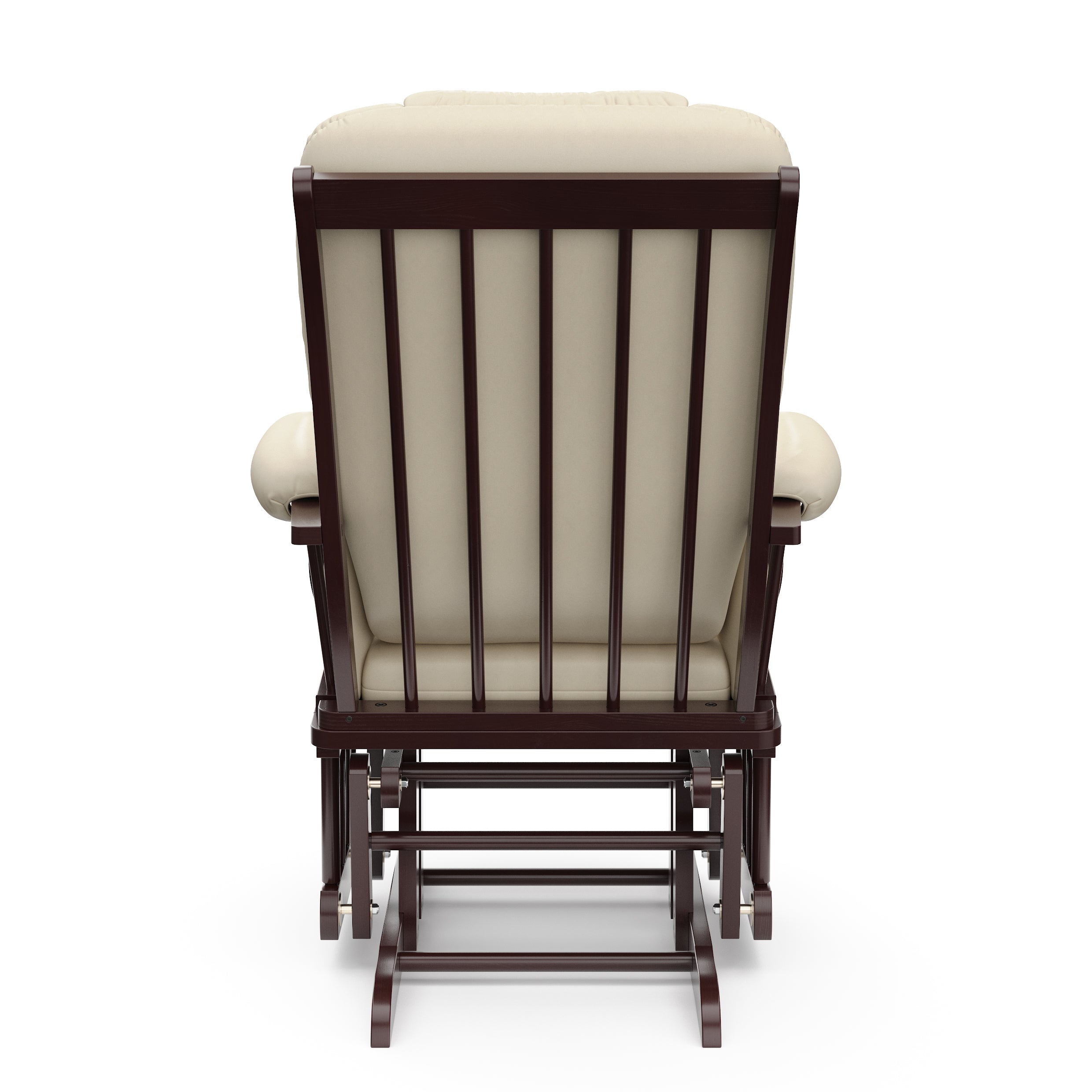 Tuscany espresso with beige glider back view