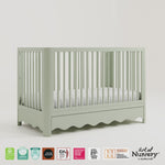 Casablanca sage crib with drawer 360 video