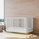 Santos white with natural crib in a nursery